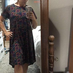 LuLaRoe super cute carly! Green orange and purple!
